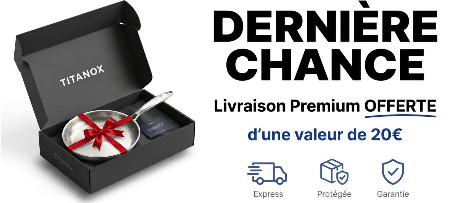 Dernière chance : livraison premium offerte, d’une valeur de 20 € — express, protégée, garantie