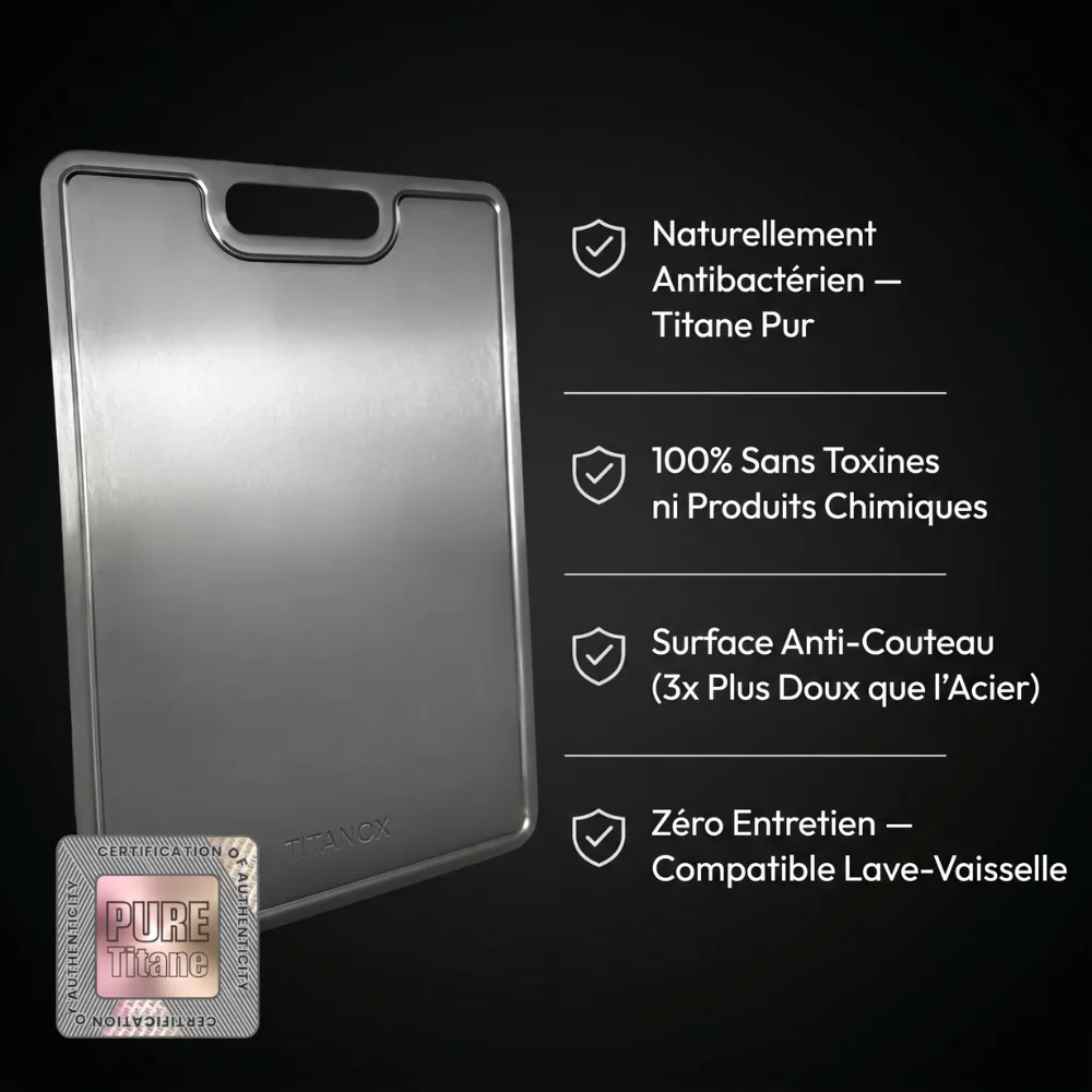 Planche 100% Titane Pur — TITANOX®